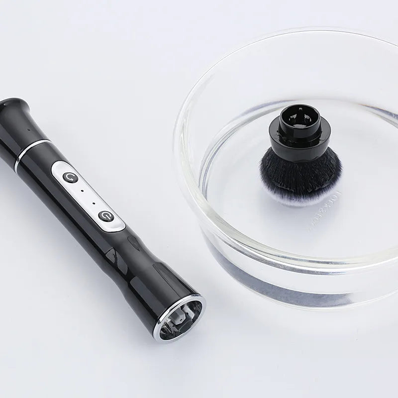 Automatic Rotating Makeup Brush,Electric Makeup Brush,Liquid Foundation Blush and Powder Brush,Premium Synthetic Fiber Bristles