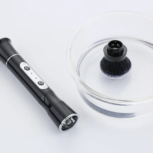 Automatic Rotating Makeup Brush,Electric Makeup Brush,Liquid Foundation Blush and Powder Brush,Premium Synthetic Fiber Bristles