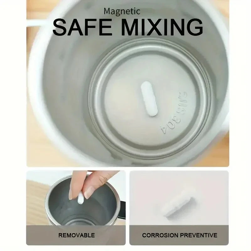 Showing Smart Temperature Control Stirring Coffee Cup top view